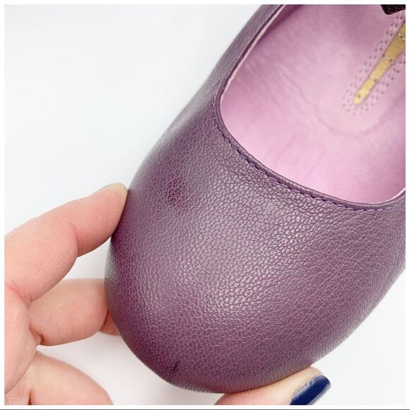 J Shoes Betty‎ Purple Funky Wedge w/Bow Sz 7 - Picture 7 of 13